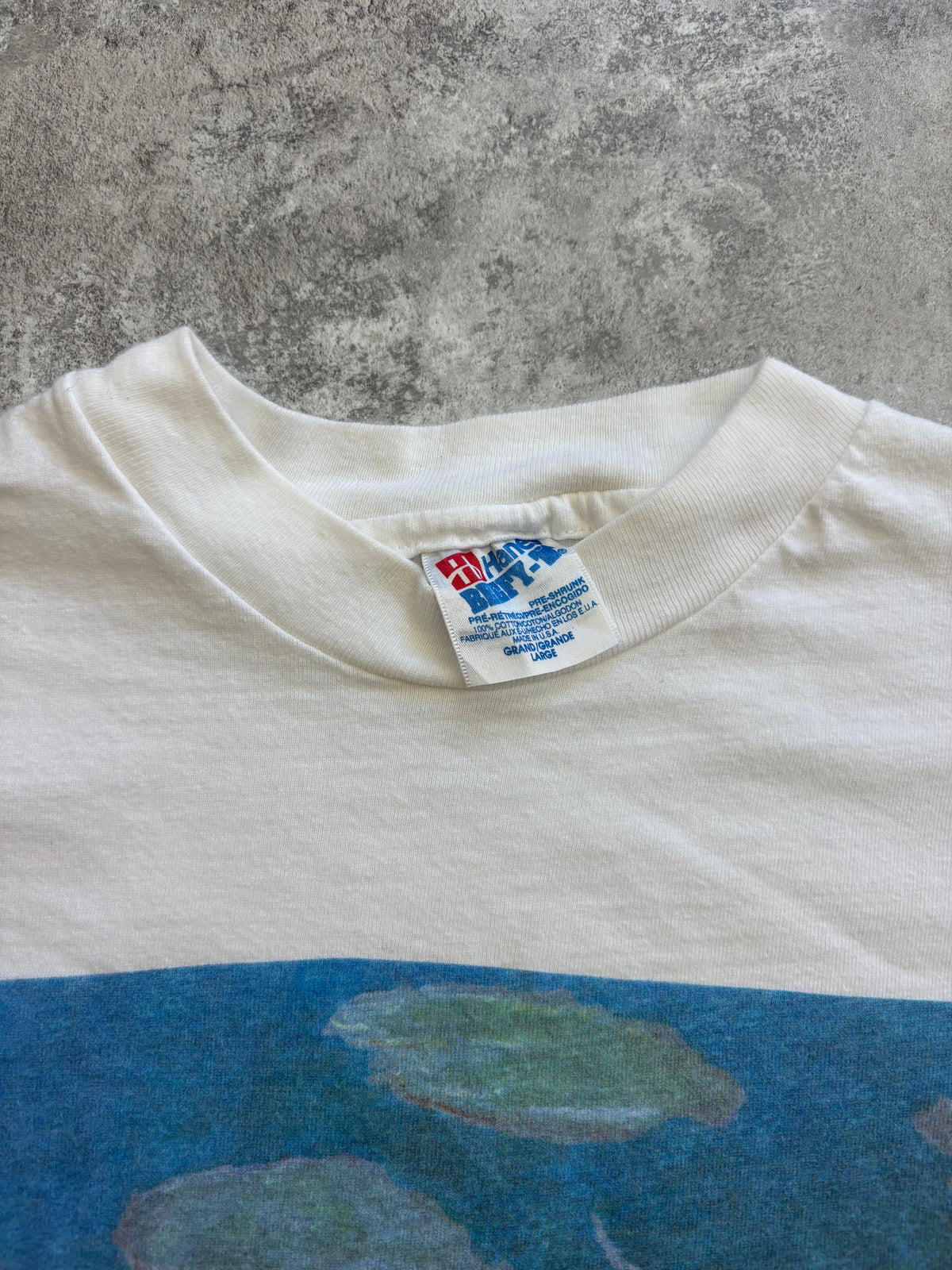 1990’s Claude Monet “Water Lillies” Art Tee Large