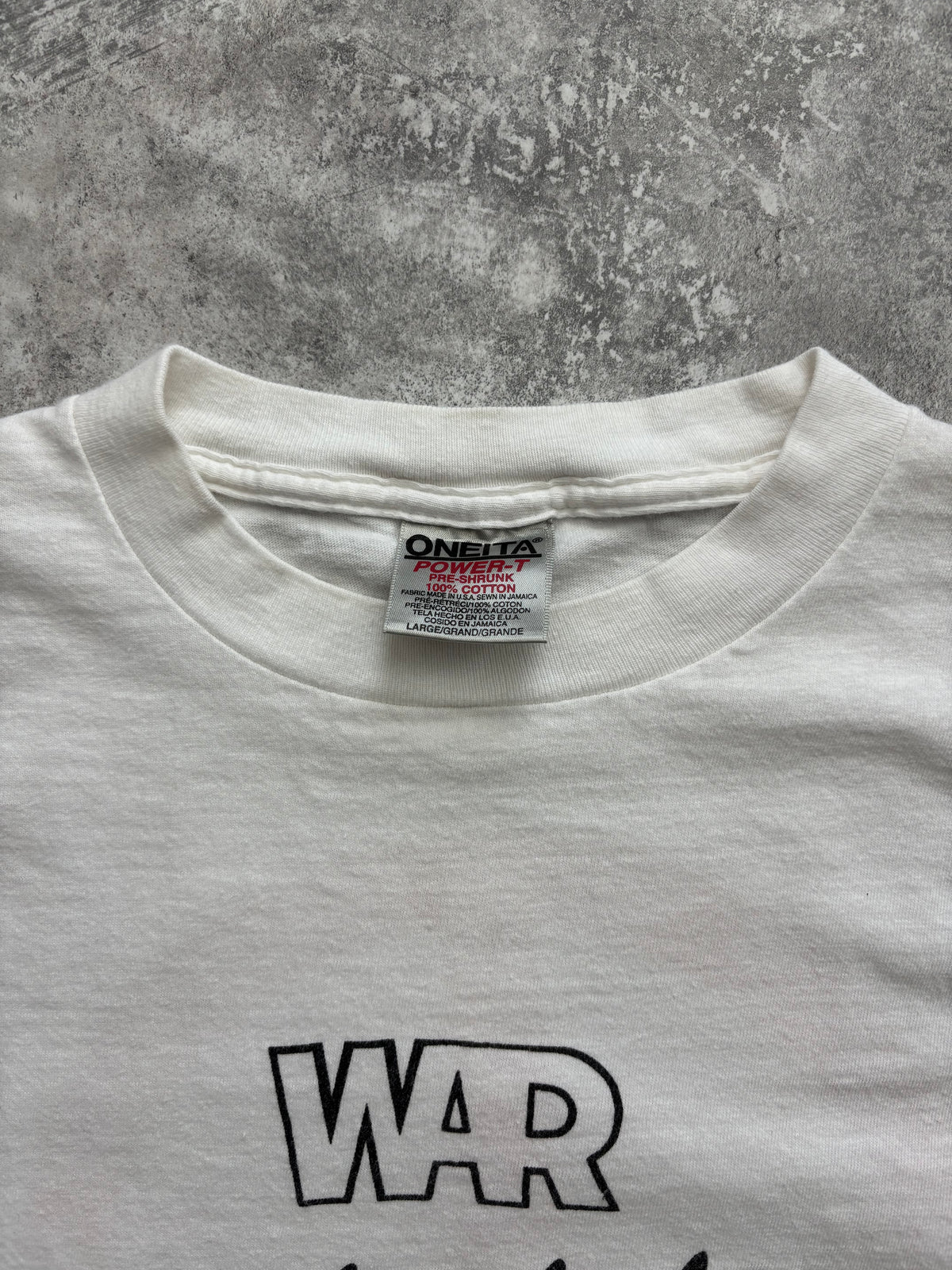 1997 War “Why Can’t We Be Friends” Peace Tour Band Tee Large