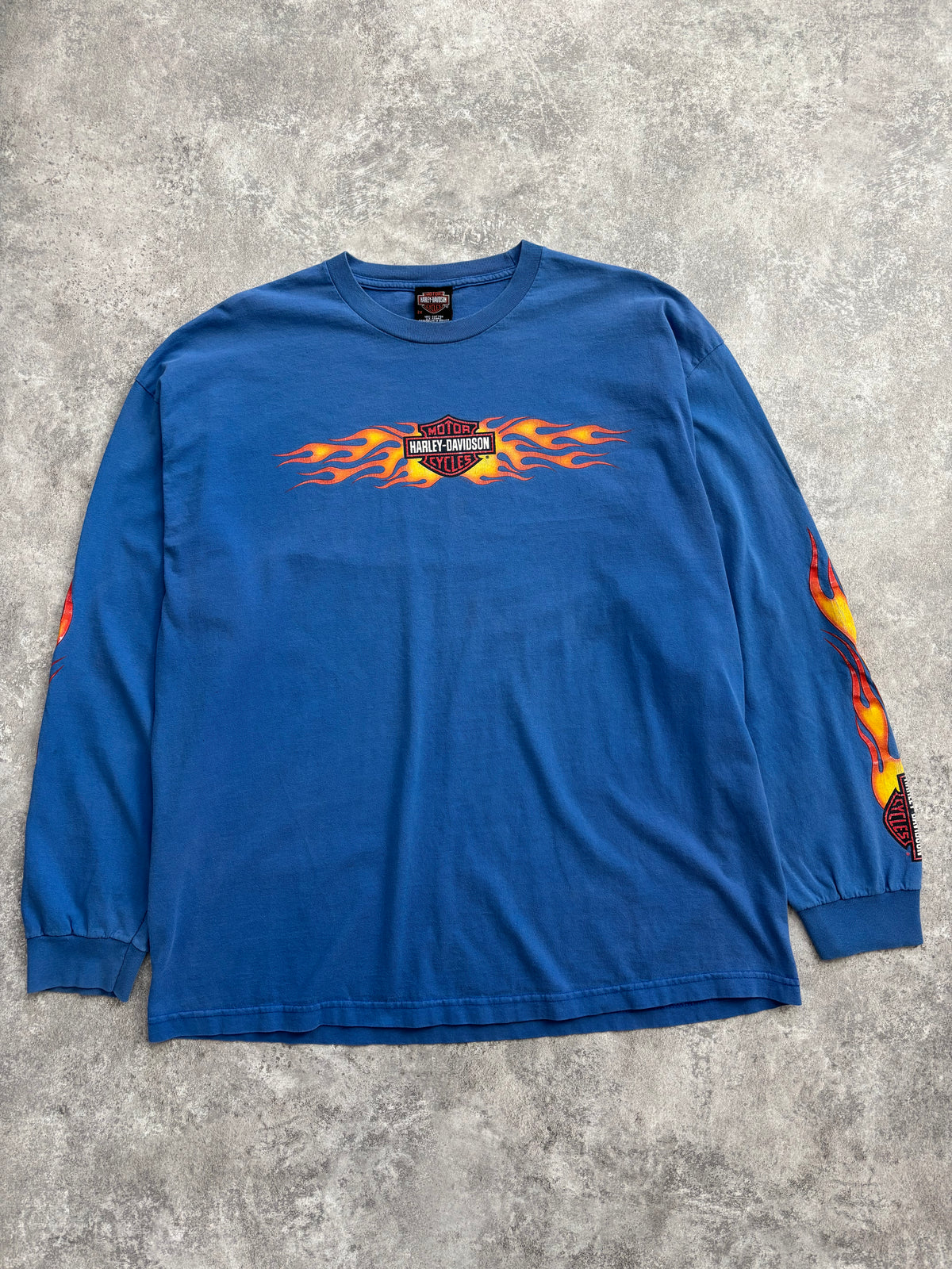2004 Harley Davidson “Flame Sleeve” Long Sleeve Tee XXL
