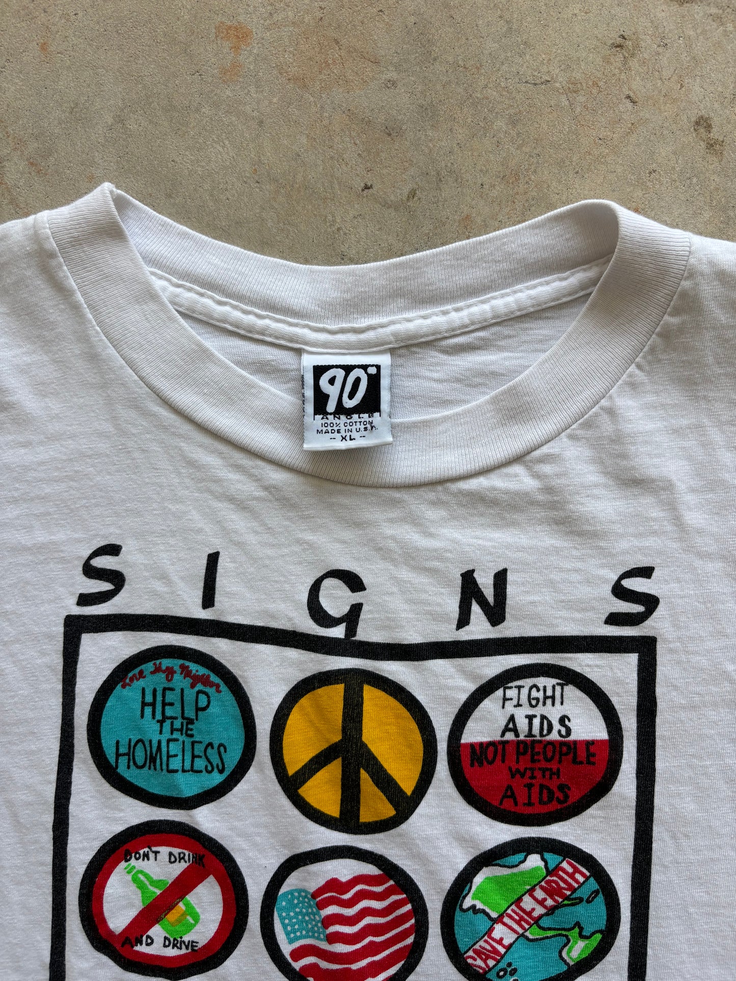 1990’s Signs of The Times Tee Size XL