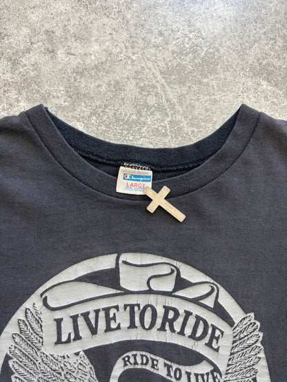 1970’s Harley Davidson “Live To Ride” Tee Medium