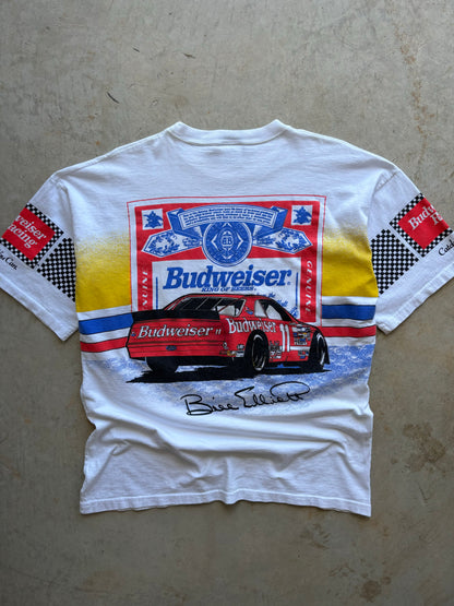 1994 Bill Elliott Budweiser NASCAR All Over Print Tee Size XL