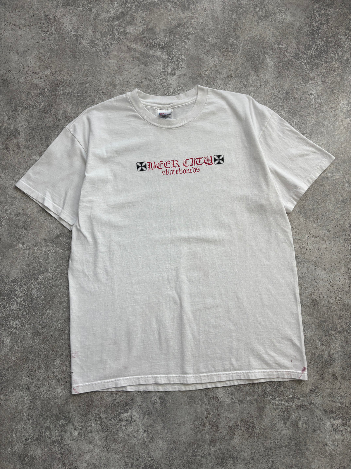 1990’s Beer City Skateboards Skate Tee XL