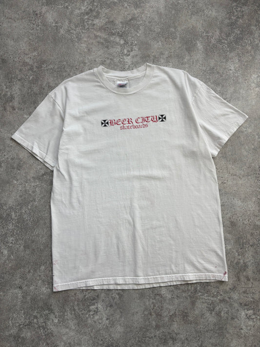 1990’s Beer City Skateboards Skate Tee XL