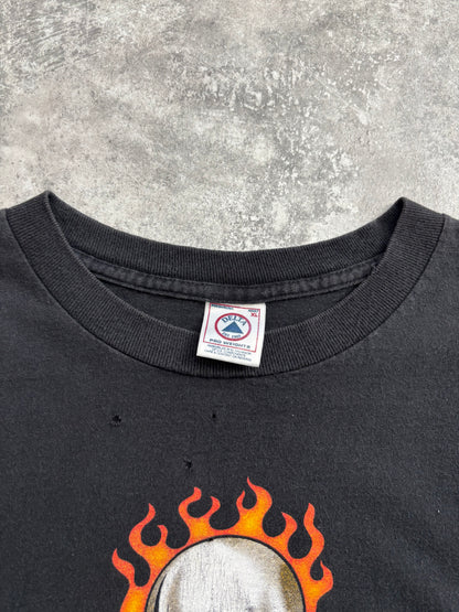 2001 Skull “Flame Sleeve” Long Sleeve Tee XL