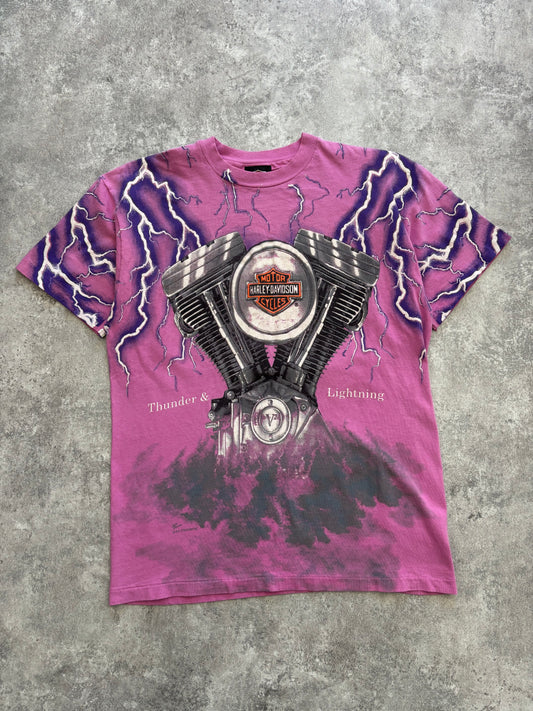 1990’s Harley Davidson “Thunder & Lightning” Tee Large