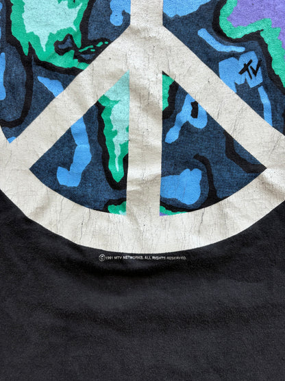 1991 Peace Earth MTV Tee Size XL