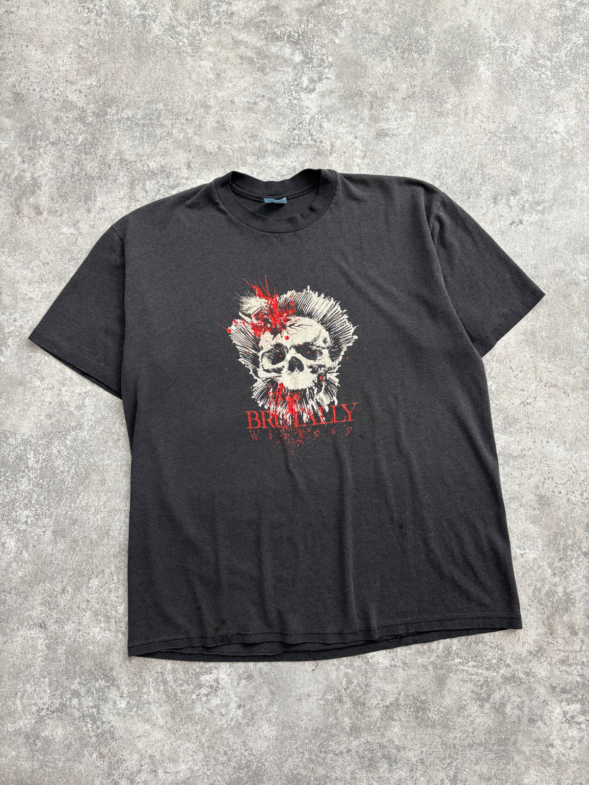 1980’s Headshot Skull Tee Large