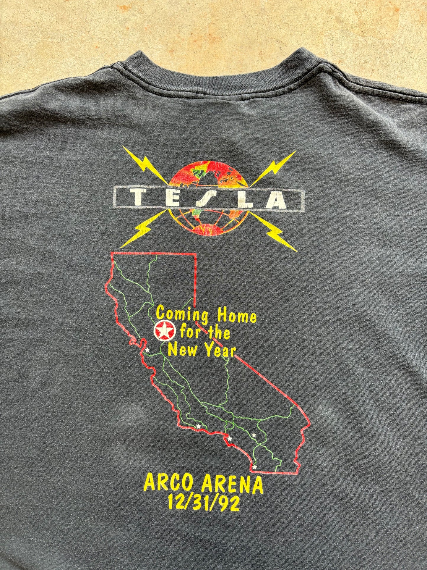 1992 Tesla Band Tee Size XL