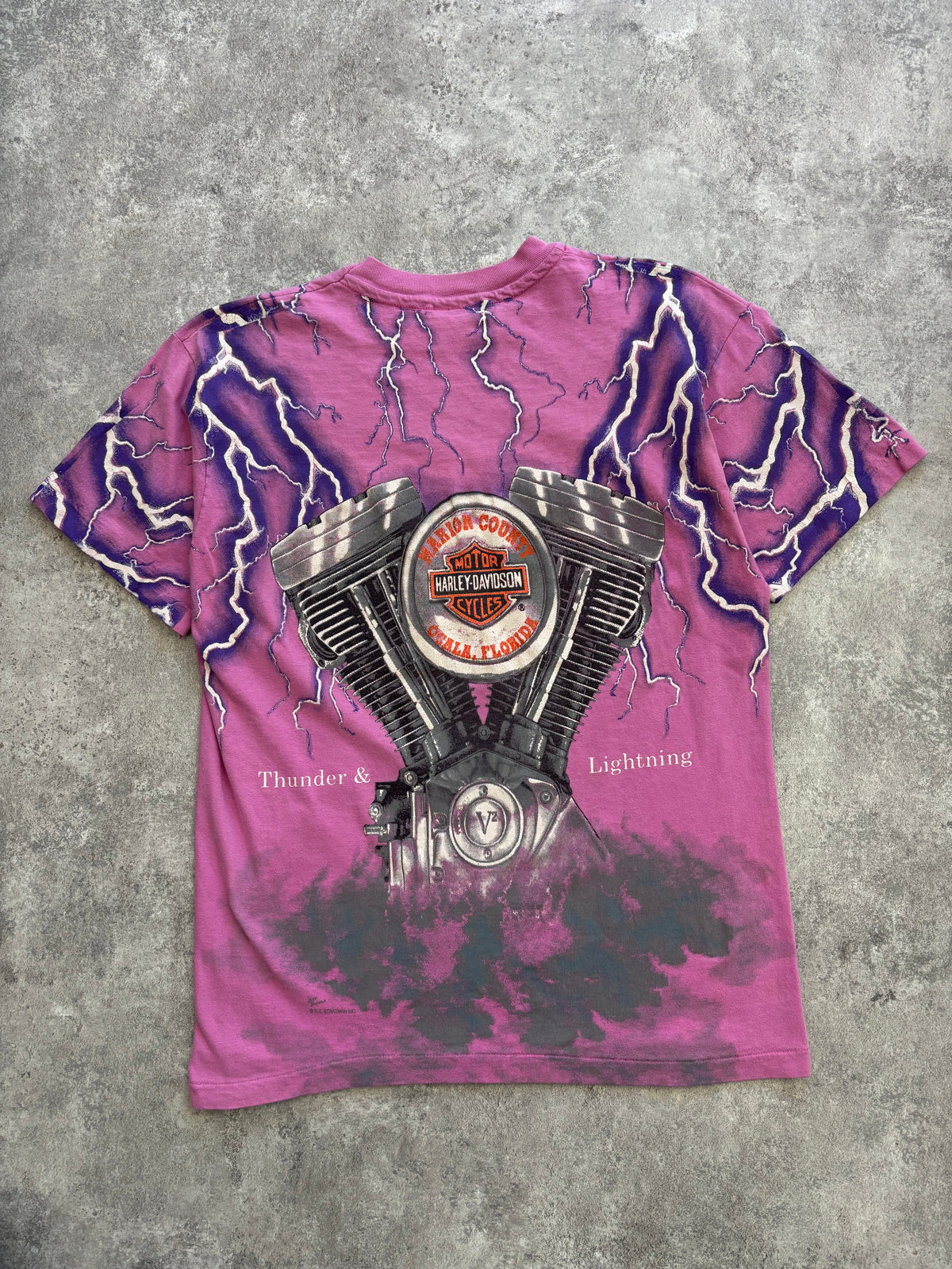 1990’s Harley Davidson “Thunder & Lightning” Tee Large