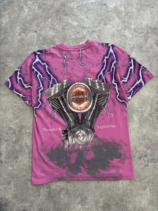 1990’s Harley Davidson “Thunder & Lightning” Tee Large