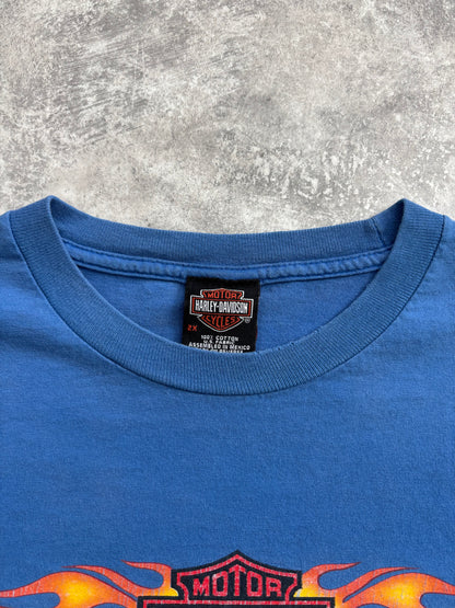 2004 Harley Davidson “Flame Sleeve” Long Sleeve Tee XXL