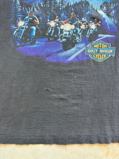 1992 Faded Black Harley Davidson Tee Size XL