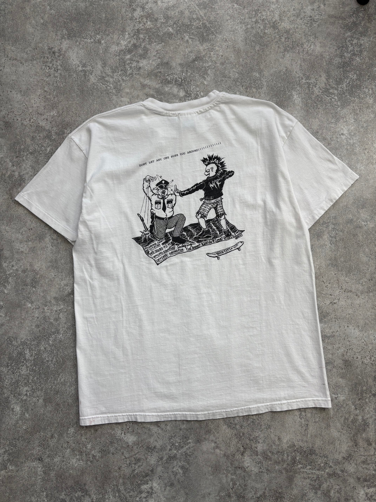 1990’s Beer City Skateboards Skate Tee XL