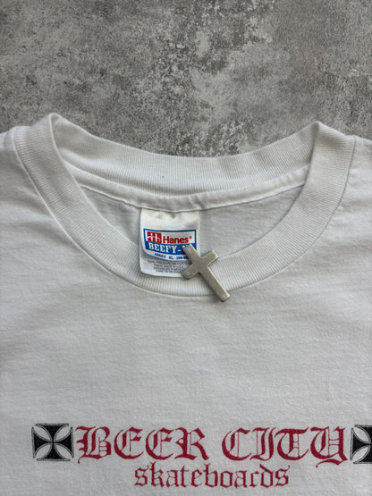 1990’s Beer City Skateboards Skate Tee XL