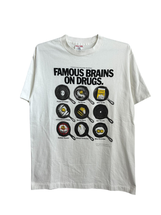 1991 Famous Brains On Drugs Tee Size Large