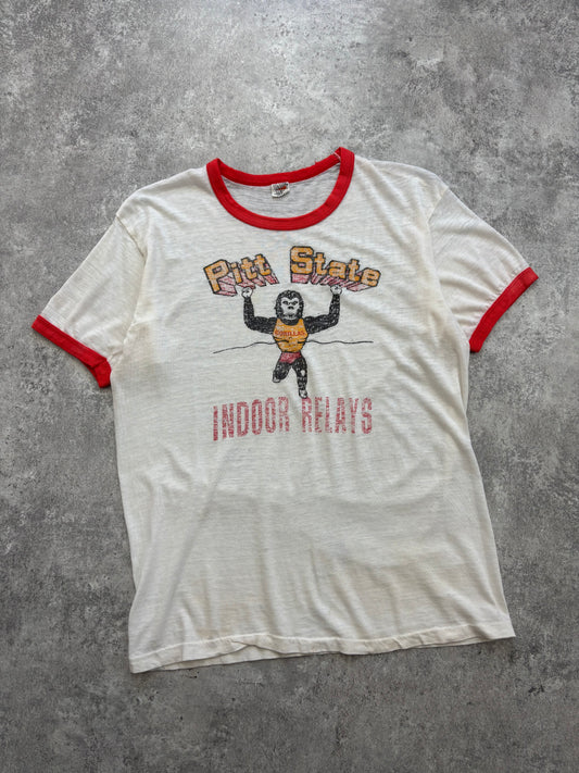 1970’s Pitt State Track Ringer Tee Medium