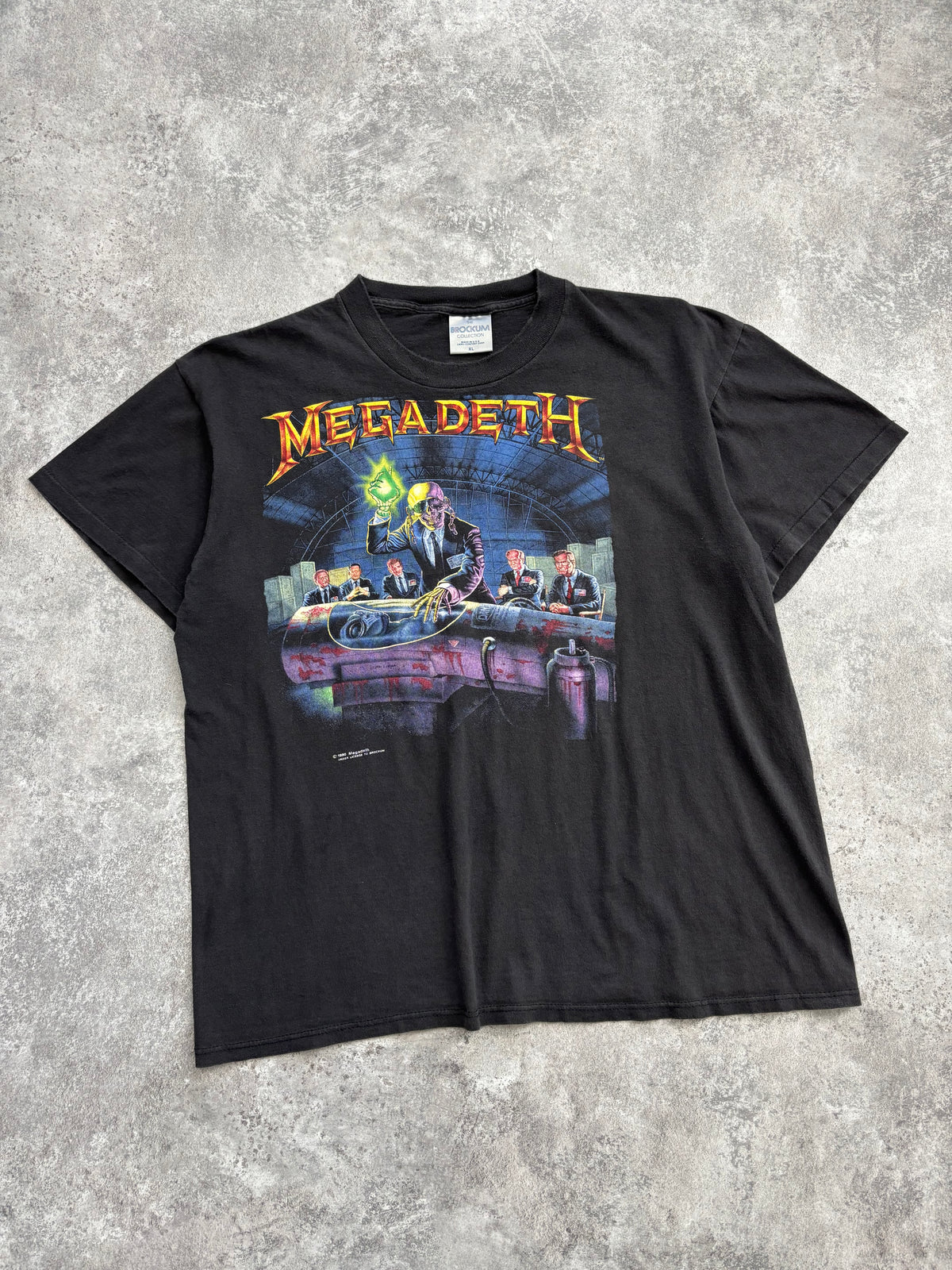 1990 Megadeth “Rust in Peace” Band Tee Large