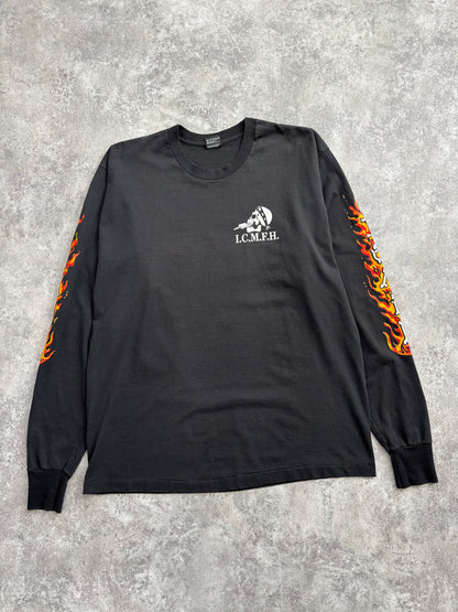 1990’s Ice Cream Man From Hell “Flame Sleeve” Long Sleeve Tee XL