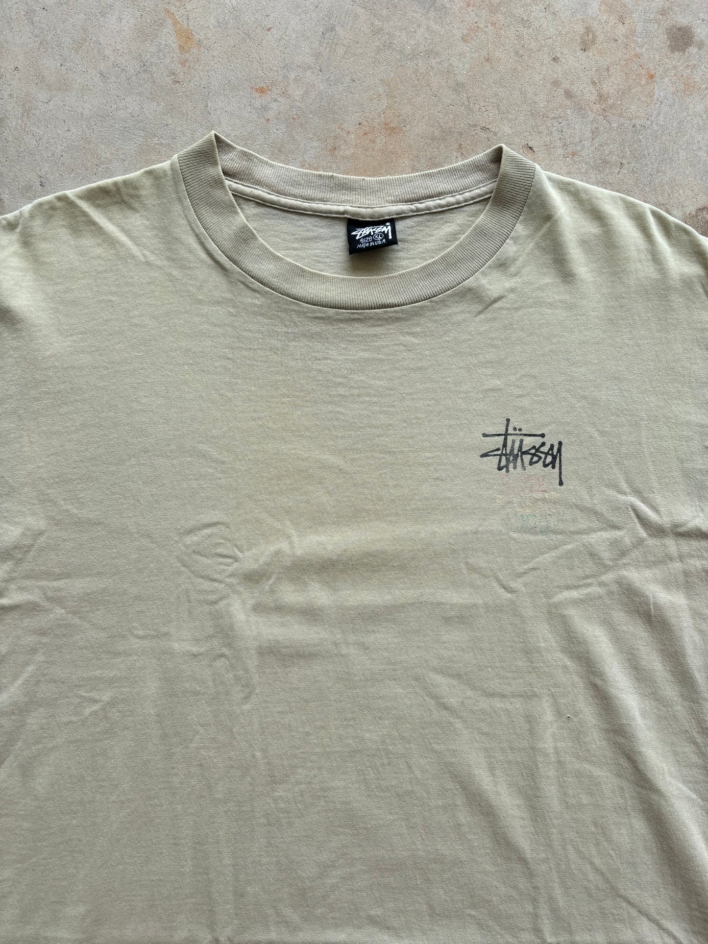 1990’s Stüssy Rasta Man Tee Size XL