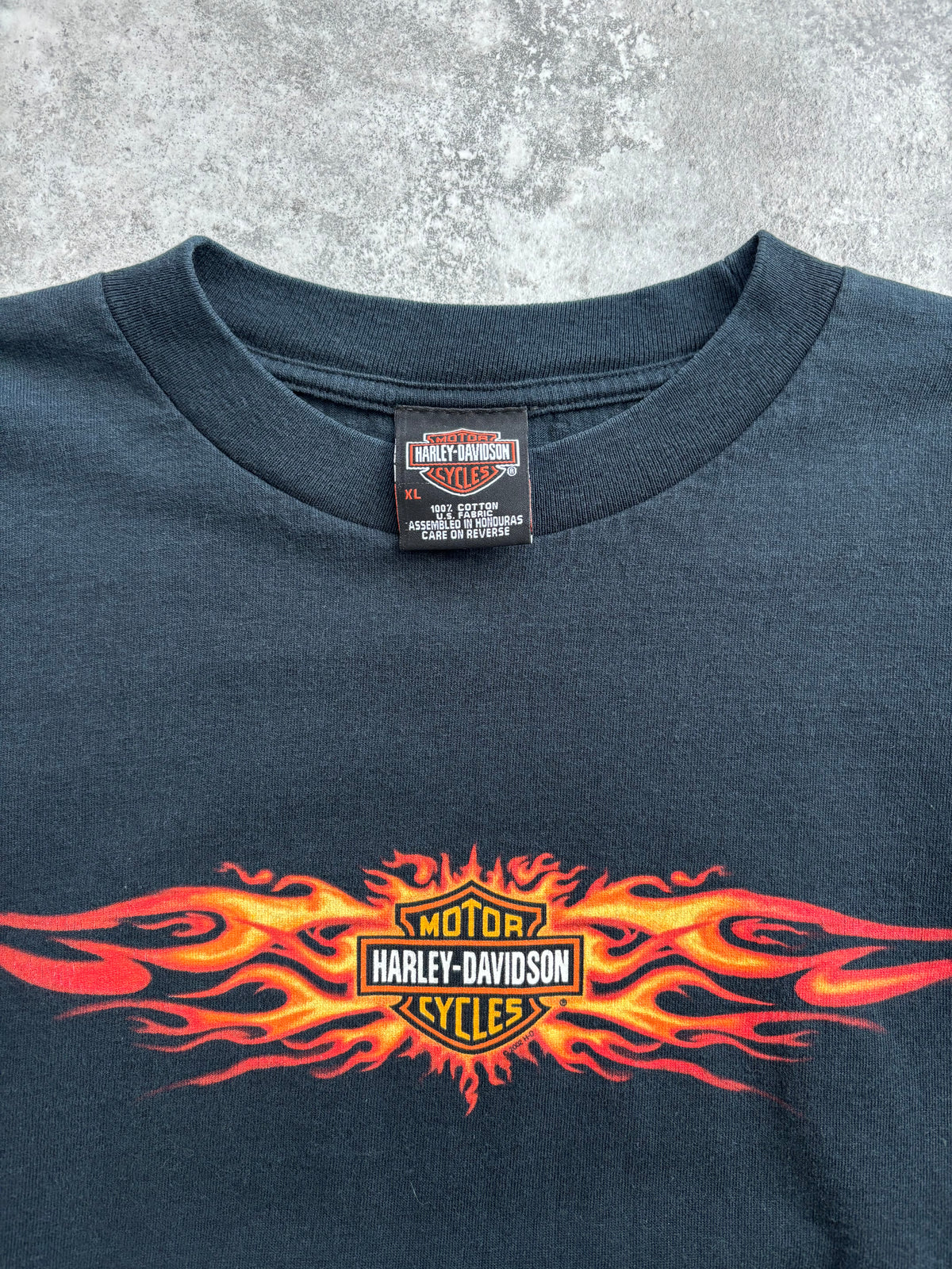 2002 Harley Davidson “Flame Sleeve” Long Sleeve Tee XL