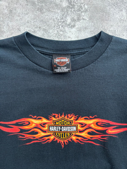 2002 Harley Davidson “Flame Sleeve” Long Sleeve Tee XL