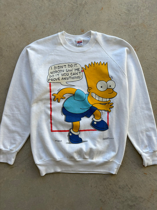 1990 Bart Simpson Crewneck Size XL