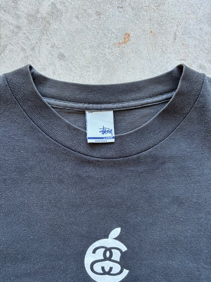 Early 2000's Stüssy Apple Rip Tee Size Large