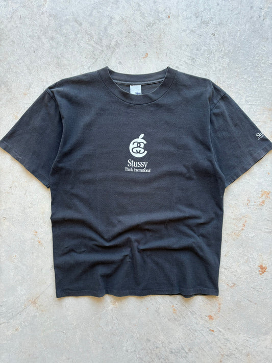 Early 2000's Stüssy Apple Rip Tee Size Large