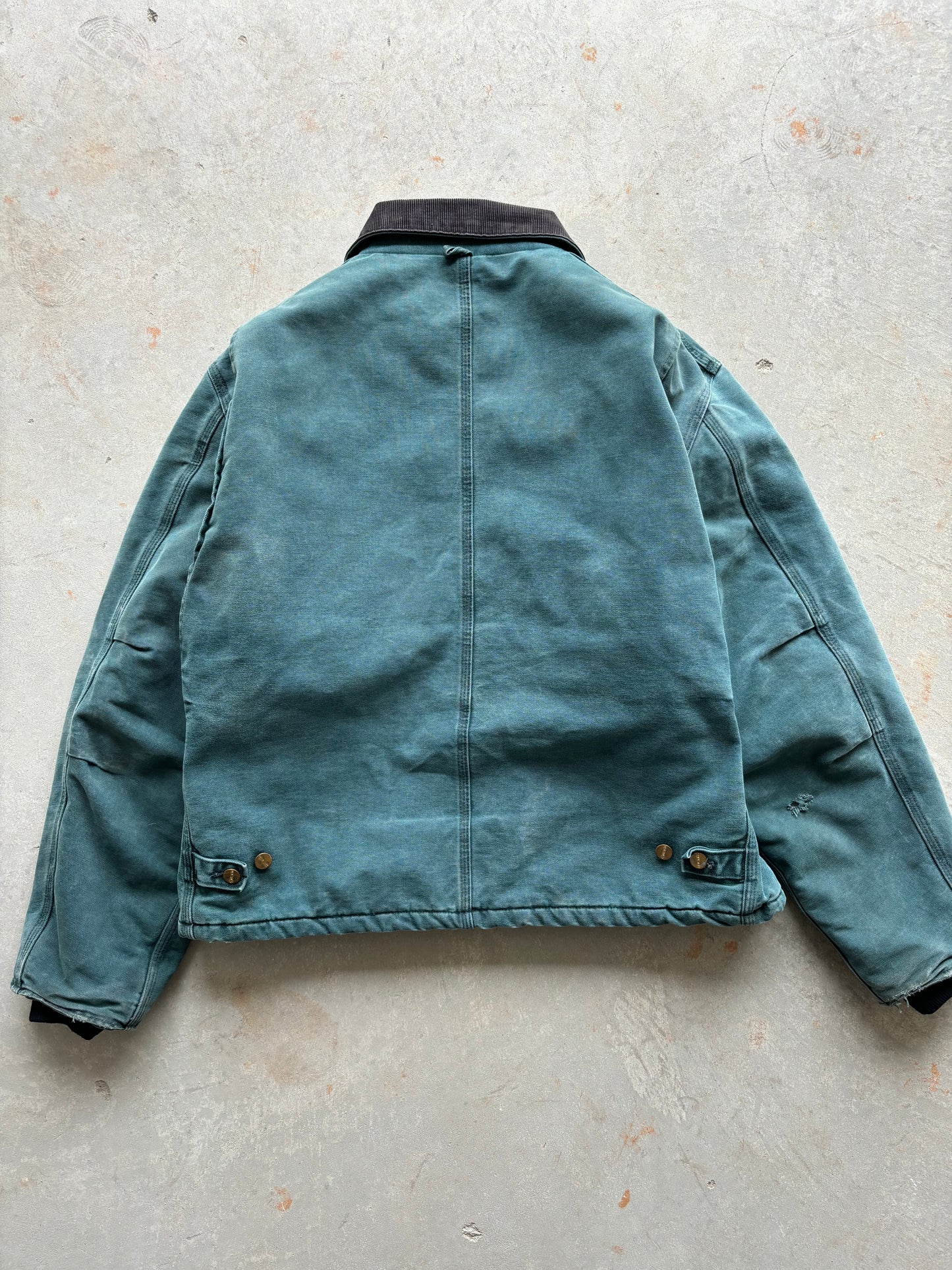 Faded Green Carhartt Chore Jacket Size Large